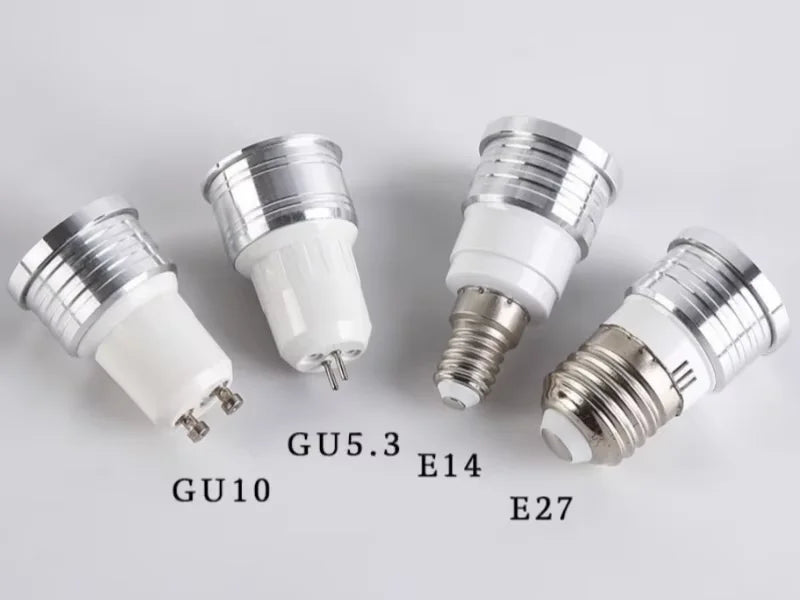 10pcs/Lot MINI Ultra Bright Dimmable 3W 5W GU10 MR16 E27 LED Bulb 85-265V Led Spotlights Warm/Natural/Cool White Lamp 110V 220V