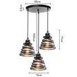 Vintage Pendant Lamp Iron Frame Ceiling Lighting Paint Restaurant Teahouse Chandelier Indoor Wrought Metal Modern Pendant Lights