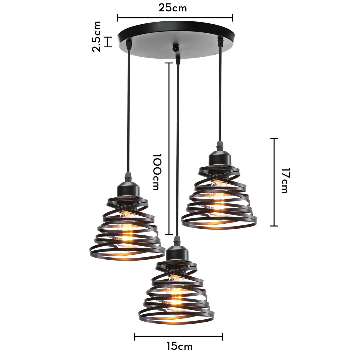 Vintage Pendant Lamp Iron Frame Ceiling Lighting Paint Restaurant Teahouse Chandelier Indoor Wrought Metal Modern Pendant Lights