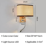 Nordic LED Wall Light with 360° Rotatable Spotlight Wall Sconce For Bedroom Living Room Stairs Indoor Lighting Fixture Luster's