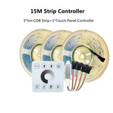 COB Running Water Flowing LED Strip Light WS2811 24V Horse Race Sequential LED Ribbon With RF Touch Panel Controller 10M 20M Set