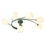 Ceiling Lights Bedroom LED Simple Modern Girl Children's Room Petal Decor Indoor Nordic Style Light Fixture Green