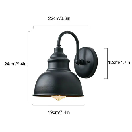 Minimalist Outdoor Wall Lanterns ,Aluminum Exterior Gooseneck Light, Farmhouse Barn Porch Light for Garden ,Garage, Yard, Front Door