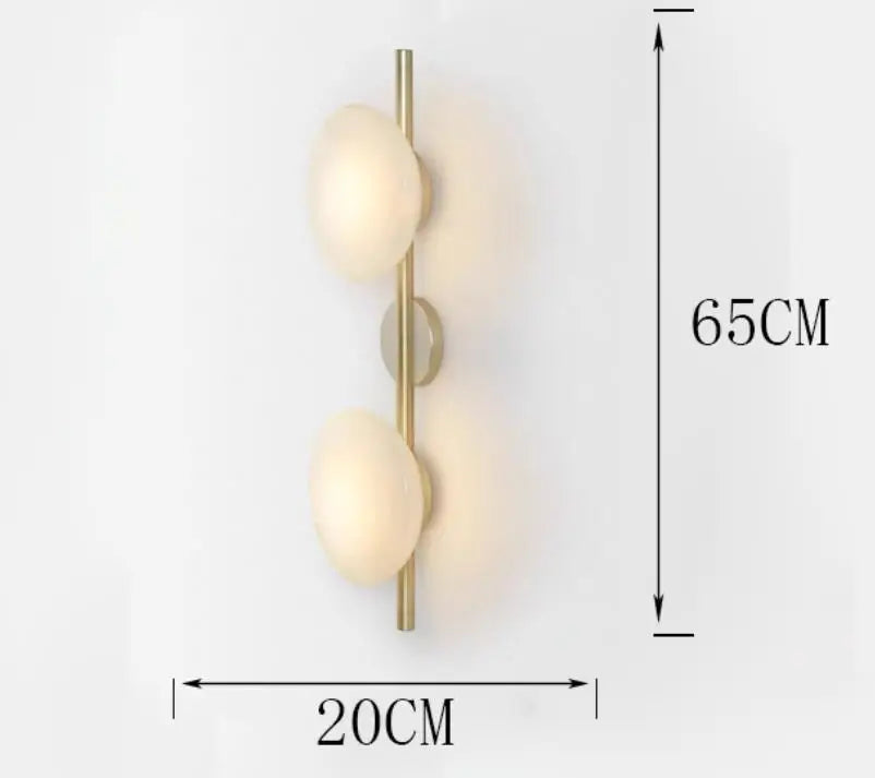 Modern LED Wall Sconce for Living Room Background Glass Wall Lamp Home Staircase Aisle Corridor Lighting Bedside Wall Light