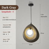 Japanese Wabi Sabi Pendant Lights Minimalist Bedroom Kitchen Island G9 LED Chandeliers Home Decor Living Room Hanging Lamps