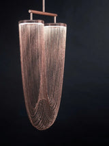 Modern Hanging Lamp Gold/Rose Gold/Chrome Metal Tassel Ceiling Chandeliers Stair Pendant Lighting Fixtures Dining Room Lustre