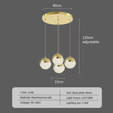 Nordic LED Dining Chandelier Creative Simple Acrylic Half Ball Indoor Pendant Lamp for Restaurant Aisle Corridor Pendant Lamp