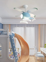 Children's Room Helicopter Ventilation Fan Lamp LED Eye Protection Lamp Ceiling Fan Lamp Room Lighting 110V~220V