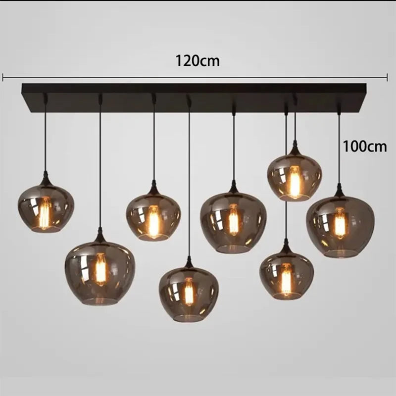Modern Glass Led Lights Pendant Lamps for Living Room Chandeliers for Dining Room Hanging Light Indoor Lighting Suspension