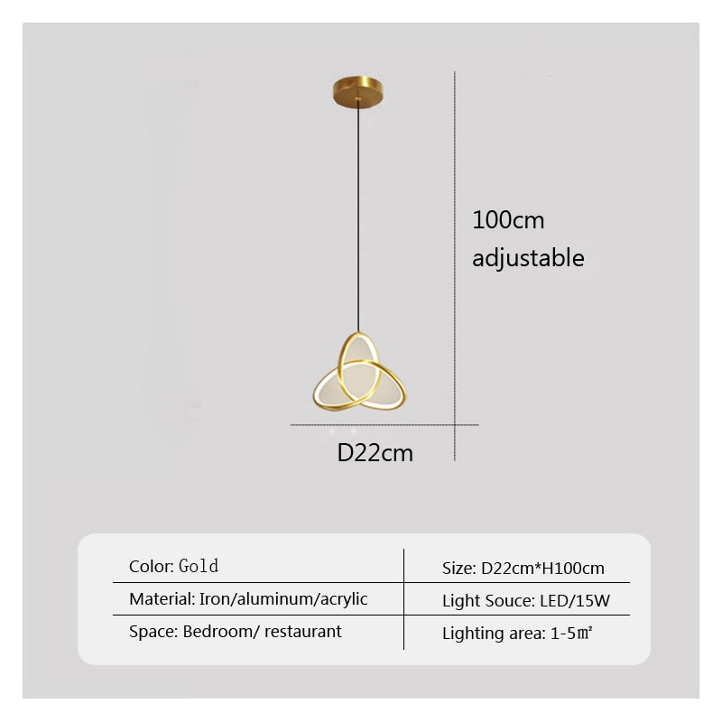 Modern LED Minimalist Pendant Light Modern Decor Art Designer Chandeliers For Bedroom Study Living Room Home Creative Lamp