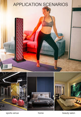 High Power Whole Body RTL300 LED Red Light Therapy Physiotherapy light therapy device 1200W pulse wiht mobile stand