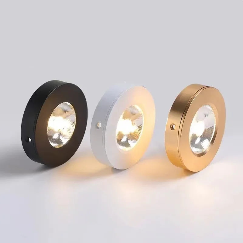 2025 New Ultra Thin Surface Mounted LED Dowlights 7W9W12W15W18W20W COB Mini Ceiling Lamps AC90-260V Spotlights Indoor Lighting