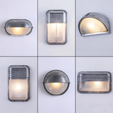 Outdoor Retro LED Wall Lamp E27 Industrial Vintage IP65 Waterproof Glass Ceiling Sconce Bathroom Garden Porch Wall Light Fixture