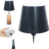 Wireless Bottle Table Lamp Touch Control of 3 Colors and Stepless Dimming Night Lamp Suitable for Bar Wine Bottles Desk Lights