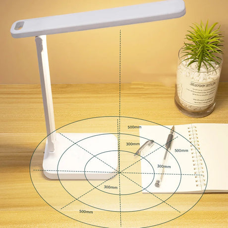 4000mAh Chargeable Folding table lamp eye protection touch dimmable LED lamp bedroom reading USB rechargeable table lamp