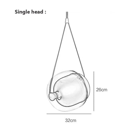 Nordic Led Colorful Glass Pendant Light Modern Fashion Czech Capsule Design Restaurant Kitchen Hanging lamp Bar Bedroom Fixtures