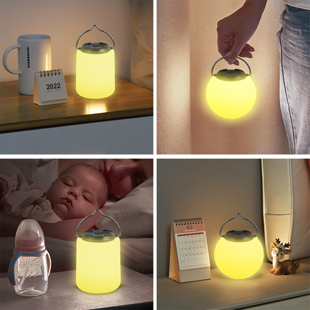 USB Rechargeable Camping Light Bedside LED Night Light Table Light Outdoor Tent Light Emergency Light Handheld Portable Lights