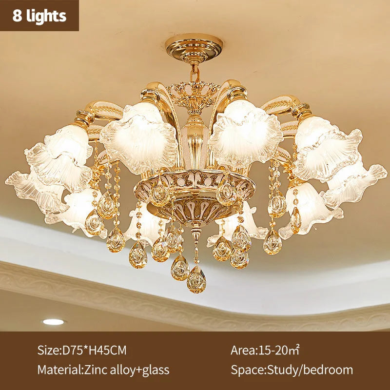 Nordic Modern Luxury Ceiling Chandelier Lighting 2025 Lustre Living Room Hotel Villa Lobby Crystal Hanging Lamp Luminaria Lights