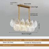 Living Room Pendant Light Post-modern Minimalist Luxury Bedroom  Creative Shell Crystal Glass Master Bedroom Dining Room Light