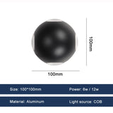 LED Wall Lights 6W 12W Balcony Sconce Light Waterproof Outdoor Lighting Garden Porch Lamps Indoor Home Decoration Lamp110V 220V