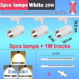Remote Control Set LED Track Light Dimmable Ceiling Spotlight Rail Light Led Track Rail Spotlight Clothing Store Ceiling Lights