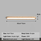 Modern LED pendant light above dining table living room bar front desk dining room wooden strip light,indoor lighting fixtures