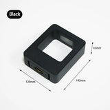 Outdoor Waterproof Motion Sensor LED Wall Lamp (Black/Gray Aluminum) - Human Body Induction Exterior & Interior Sconce Light Fixture for Porch, Balcony & Patio