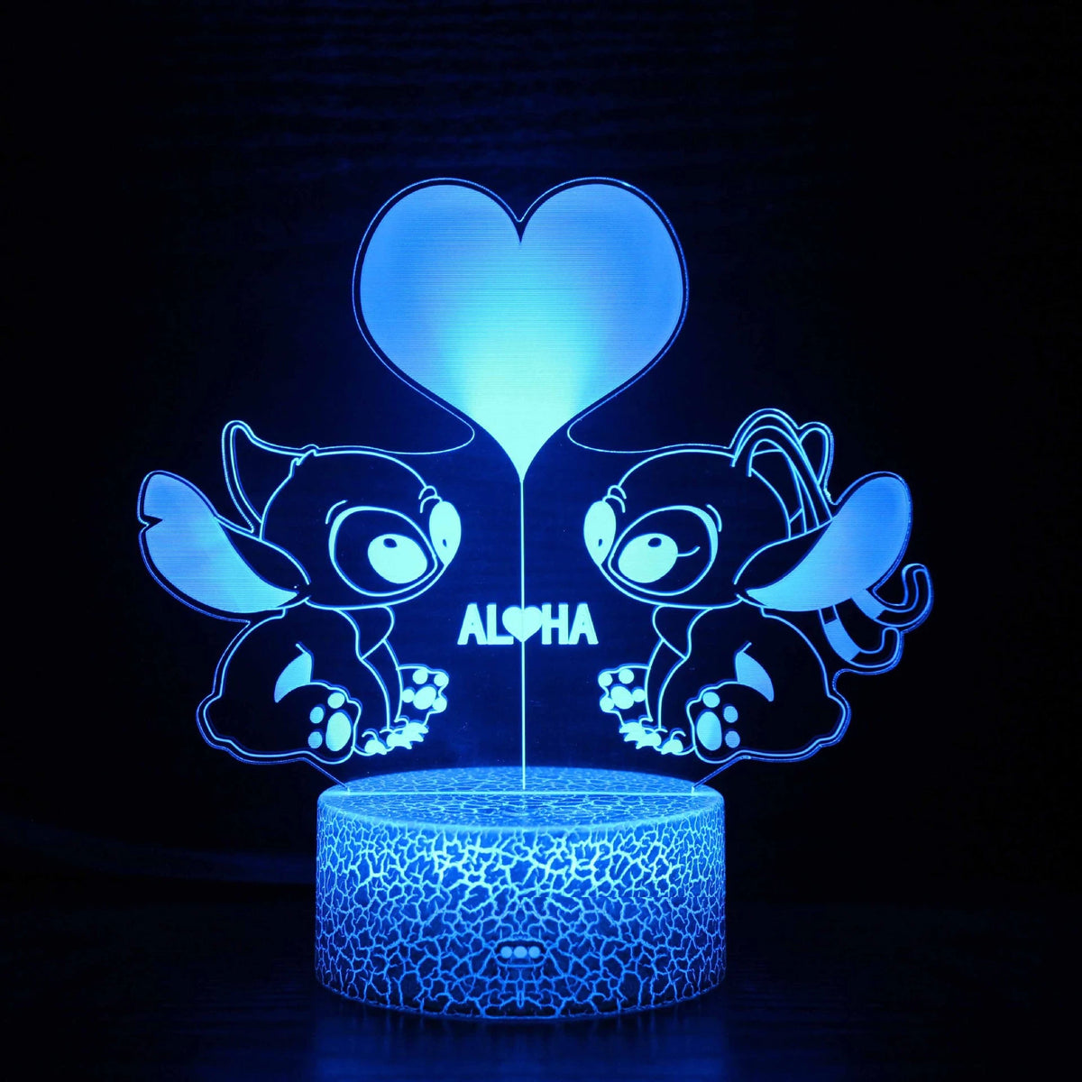 3D Illusion Stitch Night Light with Remote Control and Smart Touch Room Decor Lamp Birthday Valentine&#39;s Day Christmas Gifts