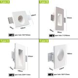 Embedded LED Step Wall Lamp GU10 Invisible Gypsum Stair Case Lamp 110/220V Corridor Foot Floor Home Decor Stair Lighting Fixture