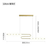 Modern Nordic Classic LED Pendant Lights Pearl Necklace Decoration Indoor Chandelier for Dining Living Room