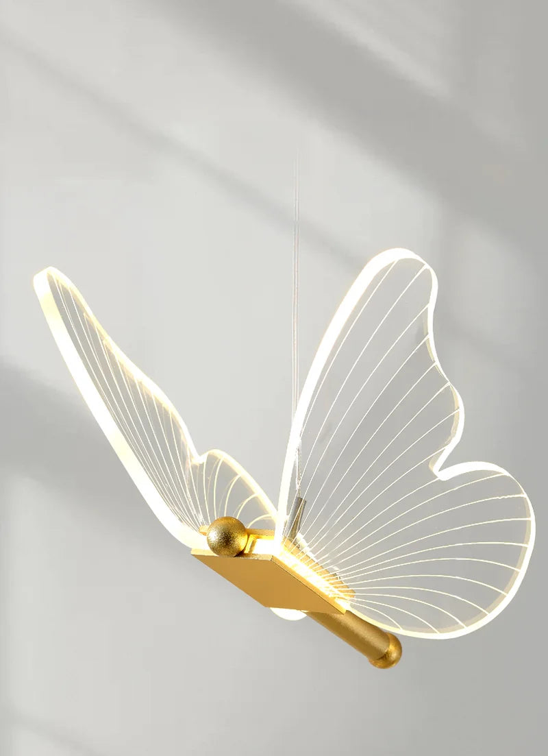 LED Pendant Light Fixture Butterfly Hanging Lamps For Ceiling Kitchen Bedside Living Room Decor Pendant Lamp