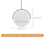 Italian Style Modern LED Pendant Chandelier - Sleek Hanging Ceiling Lamp Fixture for Bar Counter, Shop, Restaurant, Living Room & Home Decor