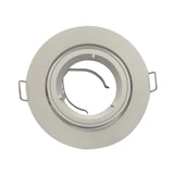 High Quality Zinc Alloy Recessed Led Ceiling Spotlight Cut-out 75mm GU10 Housing Frost White Led Downlight Lamp Frame Fixture