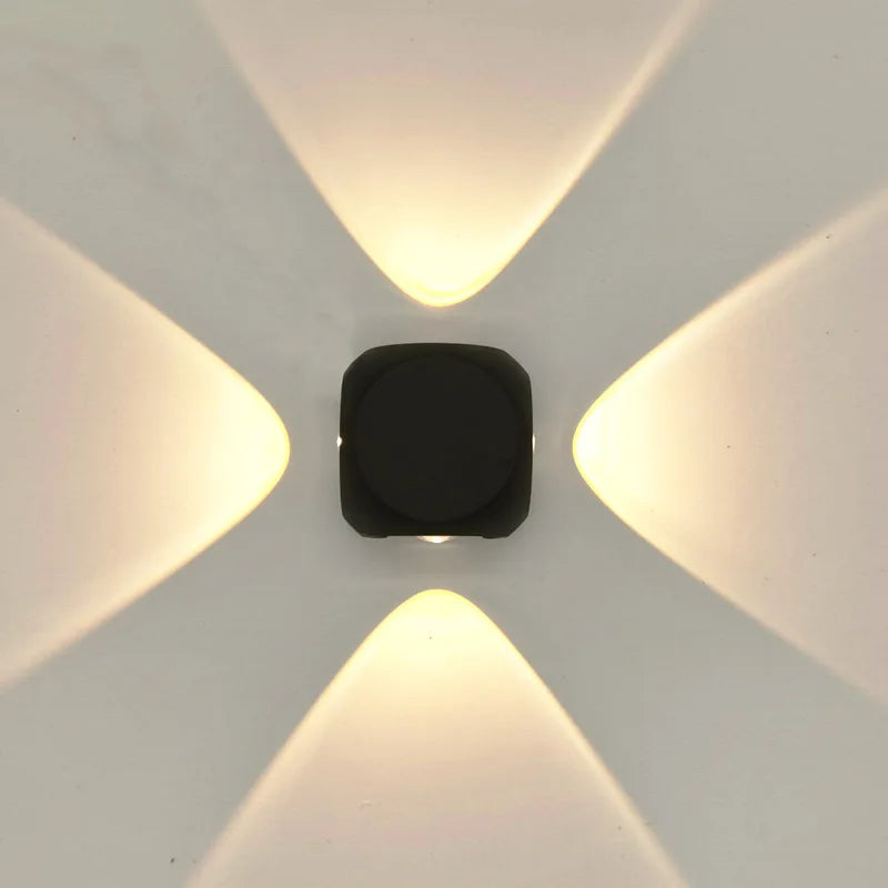 Nordic Wall Lamp Led COB IP65 Waterproof Aluminum Outdoor Indoor Up Down White Black Modern For Home Stairs Bedroom Bedside