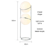 Nordic Designer Light Fixture Modern Simple Living Room Bedroom Decorative Lighting Stand Lamp Creative Bauhaus Eye Floor Lamps