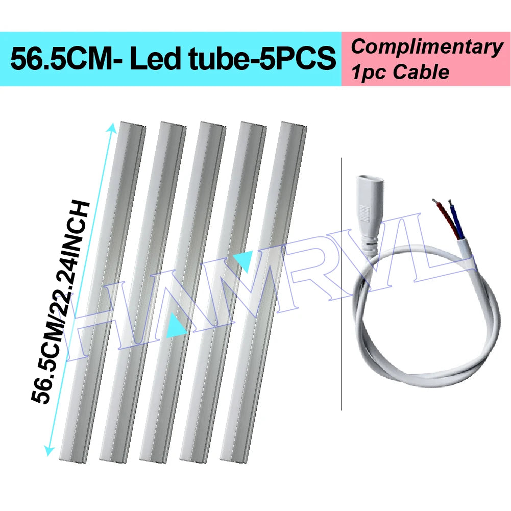 DIY Hexagon Garage LED Tube Accessories & Connector Set (110-240V) - Suspension Wire Cable Kit for Honeycomb Workshop & Barber Shop Lighting