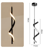 Modern Ceiling Lights Long Strip Chandeliers For Living Room Bedroom Bedside LED Indoor Hanging Lamp Home Lighting Ceiling Lamp