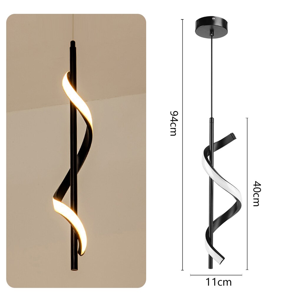 Modern Ceiling Lights Long Strip Chandeliers For Living Room Bedroom Bedside LED Indoor Hanging Lamp Home Lighting Ceiling Lamp