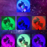 USB Sunset Lamp LED Rainbow Dawn Table Lighting Portable USB RGB Night Lamp Room Decoration Atmosphere Ins Projector Photo Lamp