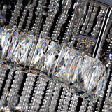 Led Lighting Square Round Ceiling Chandelier Lustre Lamp Crystal Ceiling Lamp Modern Minimalist Pendant Villa Living Room Lamp