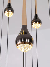 Minimalist Style LED Ppendent Lamp Double Layered Attic Chandelier Villa Staircase Pendant Light Living Room Kitchen Pendant