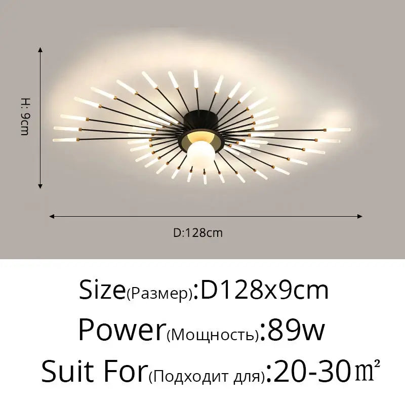2025 New fireworks Modern LED Chandelier Lights For Living Kids Room Bedroom Hall Lighting Decoration Indoor Lamps Home Luster