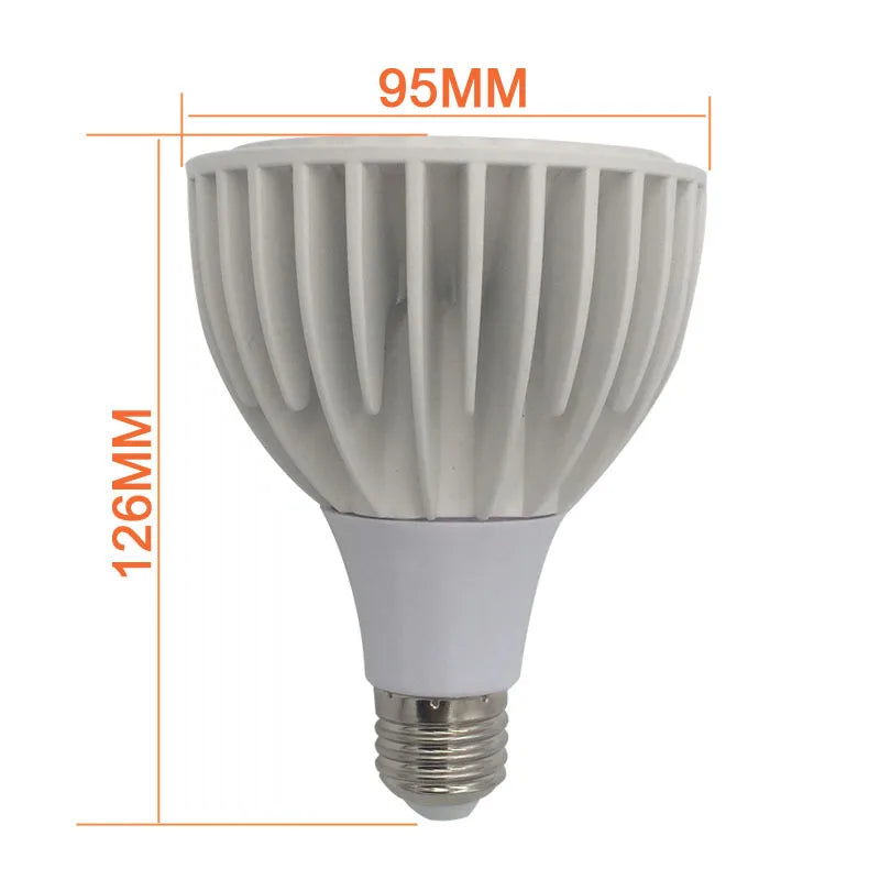 Full Spectrum LED Grow Light E27 Par30 35w  Bulb Horticultural Lamp Flower Vegetable Plant Growth Light 3000K 4000K 6000K