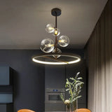 Modern Art Glass Chandelier Creative Personalized Lighting for Restaurant Bedroom Bar Nordic Home Decor Light Fixture