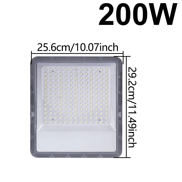 LED Flood Light Outdoor Spotlight (10W–100W) 220V - 6500K Daylight IP66 Waterproof Wall Lamp for Garage, Gym & Street