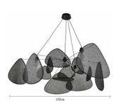 Rattan chandelier Wicker Suspension lamp Screen Cannage Kitchen Wood Bamboo chandelier e27 Creative Leaf Grid Hand designer lamp