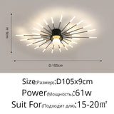 2025 New fireworks Modern LED Chandelier Lights For Living Kids Room Bedroom Hall Lighting Decoration Indoor Lamps Home Luster