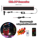 LED Truck Pixel Panel - Custom "Devil Eye" Scrolling Text Windshield Display
