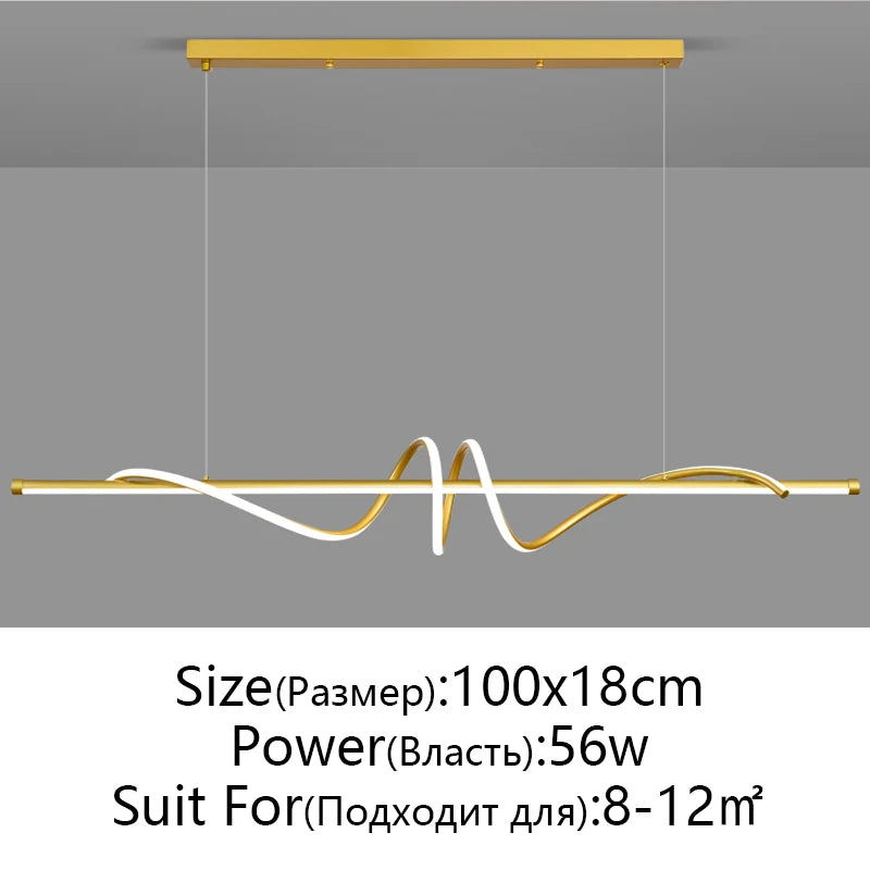 Modern LED Pendant Light - Minimalist Hanging Lamp for Dining Table & Living Room