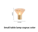 Designer Table Lamp Nordic Minimalist Glass Bottle Floor Lamp Wood Bedside Lamp Design Luminaires for Home Soft Living Room